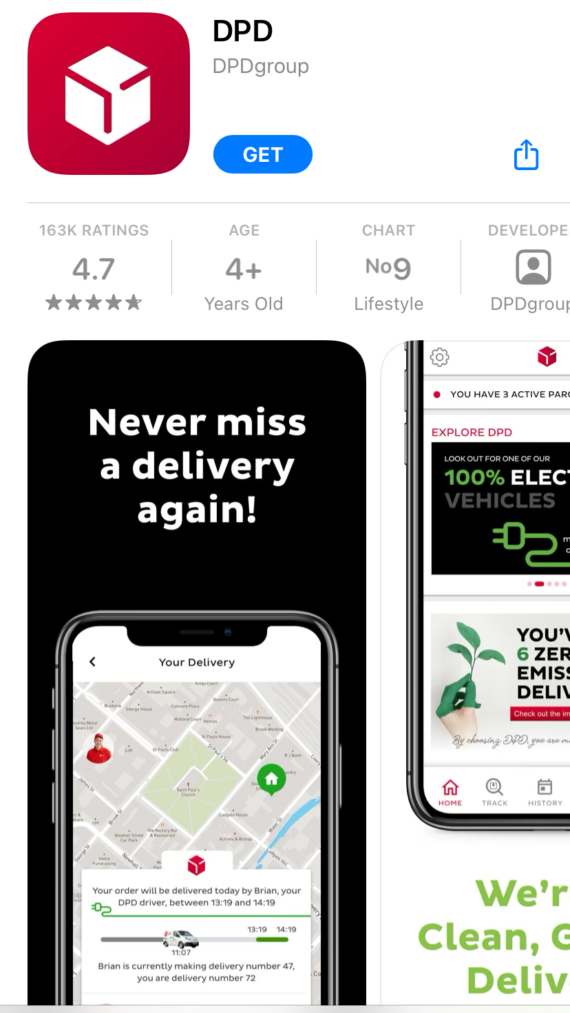 Download the DPD App