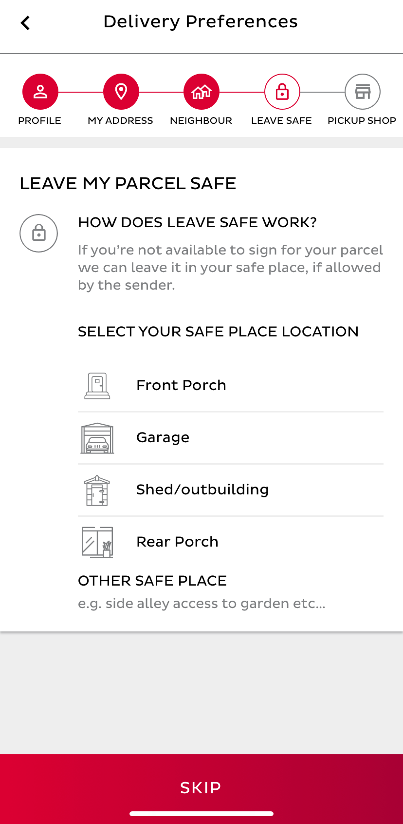 Set Up Safe Place