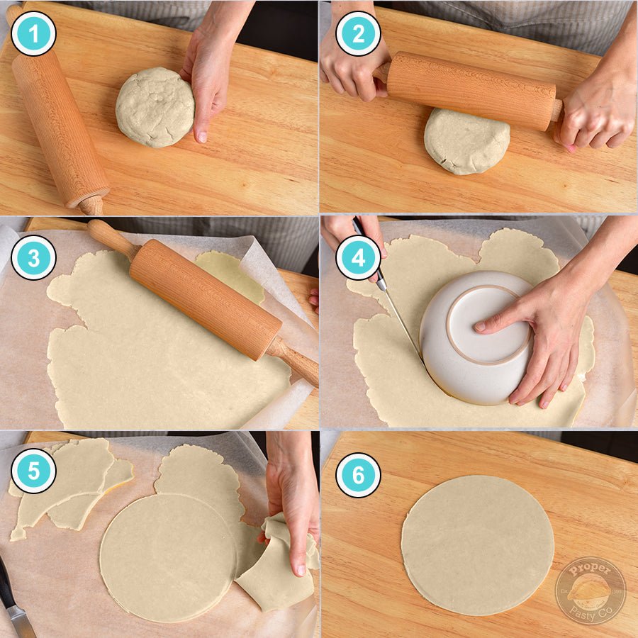 Making the pasty pastry case
