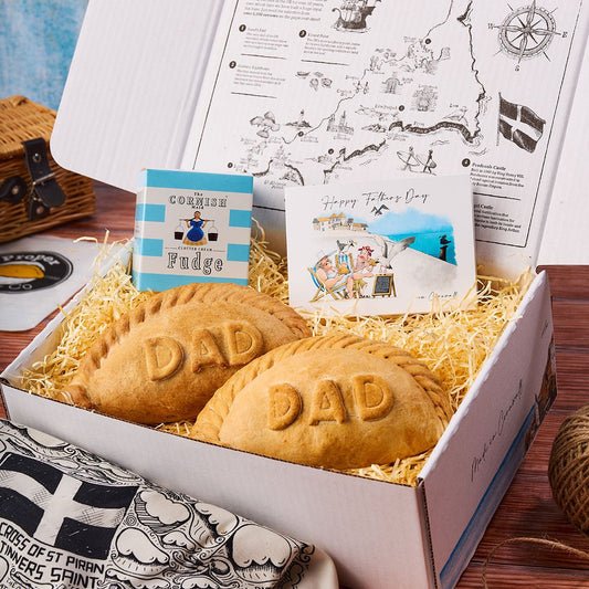 Large 'DAD' Cornish Pasty & Cornish Maid Fudge Hamper - Proper Pasty Company