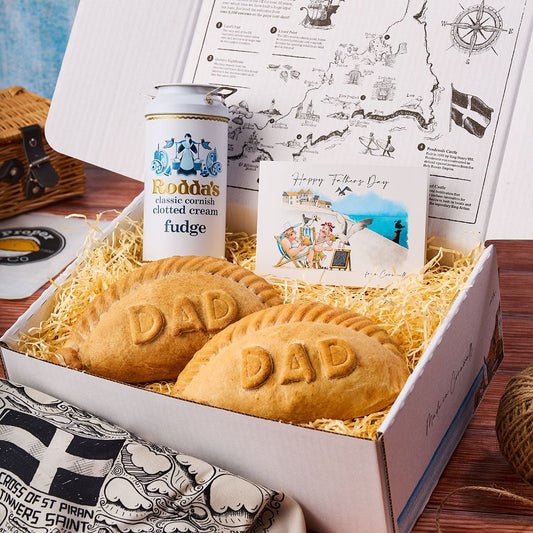 Large 'DAD' Cornish Pasty & Rodda's Fudge Hamper - Proper Pasty Company