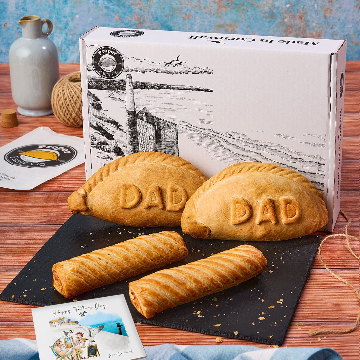 Large Port Isaac 'DAD' Cornish Pasty Hamper - Proper Pasty Company