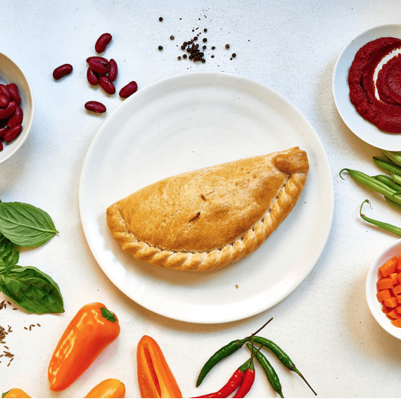 Spicy Mediterranean Vegetable Pasty (Vegan) - Proper Pasty Company